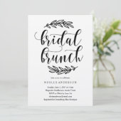 Rustic Vrijgezellenfeest Brunch Uitnodiging (Staand voorkant)