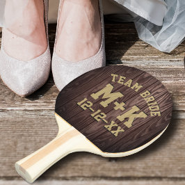 Rustic Vrijgezellenfeest Wedding Ping Pong Paddle Tafeltennisbatje
