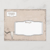 Rustic Wagon Wheel Longhorn Cowboy Save the Date Aankondigingskaart (Achterkant)