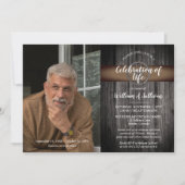 Rustic Wagon Wheel Wood Foto's: Levensgeviering Kaart (Voorkant)