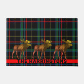 Rustic Walking Moose Pset Deurmat (Voorkant)