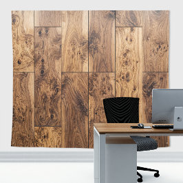 Rustic Walnoot-Wortelhouten Paneel Achterwand Wandkleed