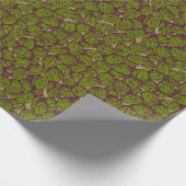 Rustic Walnut Pattern Gold Cadeaupapier (Hoek)