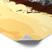 Rustic WANTED Foto 🤠 Westerne bruiloft Poster (Hoek)