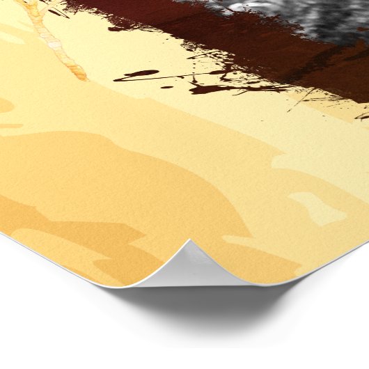 Rustic WANTED Foto 🤠 Westerne bruiloft Poster (Hoek)