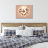 Rustic Warm Neutral Colors Photo Design Canvas Afdruk (Insitu (Slaapkamer))