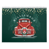 Rustic Warm  Red Truck Family Foto Kalender (Hoes)