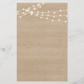 Rustic wat groom zei: vrijgezellenfeest game flyer (Achterkant)