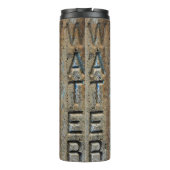 Rustic Water Sign Thermosbeker (Achterkant)