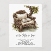 Rustic Watercolor A New Chapter Has Begun Moving Aankondigingskaart (Voorkant)