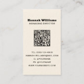 Rustic Watercolor Antipasto Catering QR-code Visitekaartje (Achterkant)