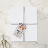 Rustic Watercolor Bloemen Bruiloft Bedankt Cadeaulabel (Met Touw)