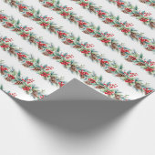 Rustic Watercolor Border Cadeaupapier (Hoek)