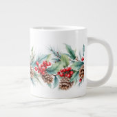 Rustic Watercolor Border Grote Koffiekop (Rechts)