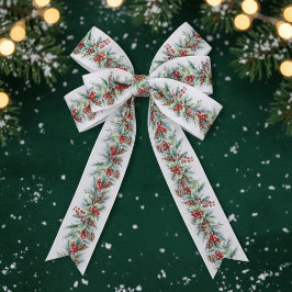 Rustic Watercolor Border Satijnen Lint