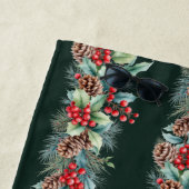 Rustic Watercolor Border Strandlaken (In situ)