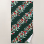 Rustic Watercolor Border Strandlaken (Voorkant)