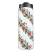 Rustic Watercolor Border Thermosbeker (Voorkant)