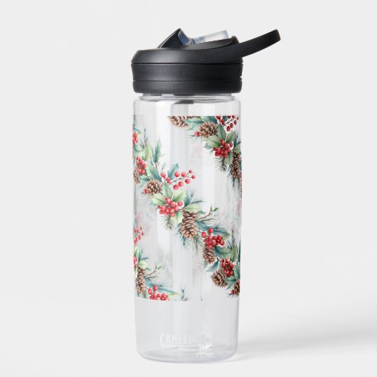 Rustic Watercolor Border Waterfles (Links)