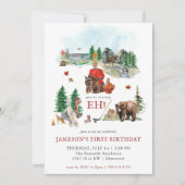 Rustic Watercolor | Canada Day Verjaardagsfeest Kaart (Voorkant)