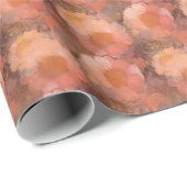 Rustic Watercolor Daisy Floral Pattern Cadeaupapier (Rol Hoek)