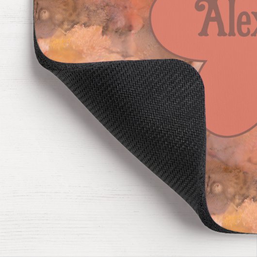 Rustic Watercolor Daisy Floral Pattern Muismat (Hoek)