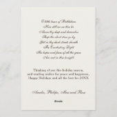 Rustic Watercolor Deer Winter Forest Feestdagenkaart (Achterkant)