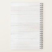 Rustic Watercolor Eucalyptus Monogram Notitieboek (Achterkant)