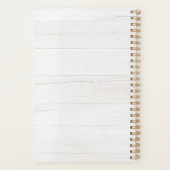 Rustic Watercolor Eucalyptus Monogram Planner (Achterkant)