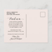 rustic watercolor floral bouquet aankondigingskaart (Achterkant)