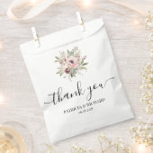 rustic watercolor floral bouquet bedankzakje (Geknipt)