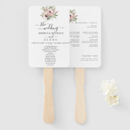 rustic watercolor floral bouquet handwaaier
