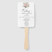 rustic watercolor floral bouquet handwaaier (Voorkant)