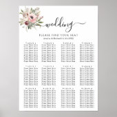 rustic watercolor floral bouquet poster (Voorkant)
