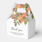 Rustic Watercolor Herfst Dank Je Favoriete Doos Bedankdoosjes (Achterkant)