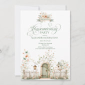 Rustic Watercolor Housewarming Party Invitation Kaart (Voorkant)