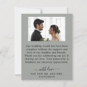 rustic watercolor illustration floral arrangement bedankkaart (Achterkant)