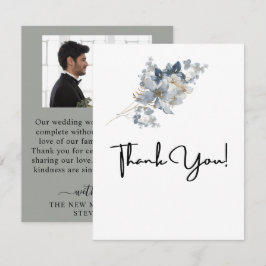 rustic watercolor illustration floral arrangement bedankkaart