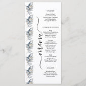 rustic watercolor illustration floral arrangement menu (Voorkant)