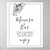 rustic watercolor illustration floral arrangement poster (Voorkant)