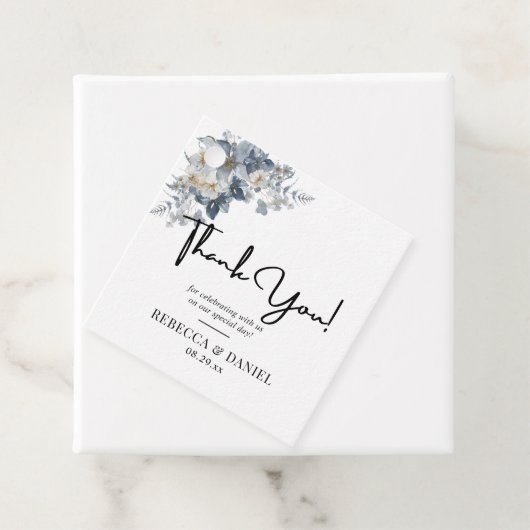 rustic watercolor illustration of a floral  bedankjes labels (In situ)