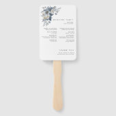 rustic watercolor illustration of a floral  handwaaier (Achterkant)