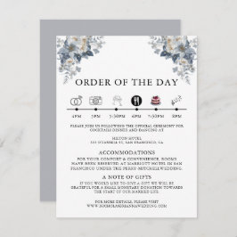 rustic watercolor illustration of a floral  informatiekaartje