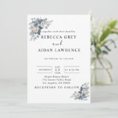 rustic watercolor illustration of a floral  kaart (Staand voorkant)