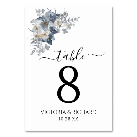 rustic watercolor illustration of a floral  kaart (Voorkant)