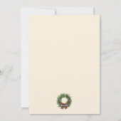 Rustic Watercolor Kerstbomen Laat het Sneeuwen Feestdagenkaart (Achterkant)