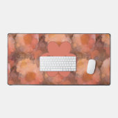 Rustic Watercolor Madeliefjes Bloemmotief Bureaumat (Keyboard & Muis)