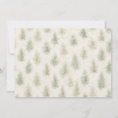 Rustic Watercolor Mountain Forest Save the Date  (Achterkant)