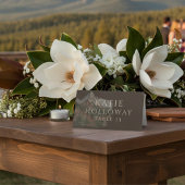 Rustic Watercolor Mountain Landscape Wedding Plaatskaartje