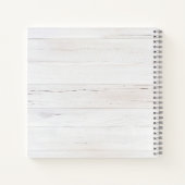 Rustic Watercolor Rose Bouquet Monogram Notitieboek (Achterkant)